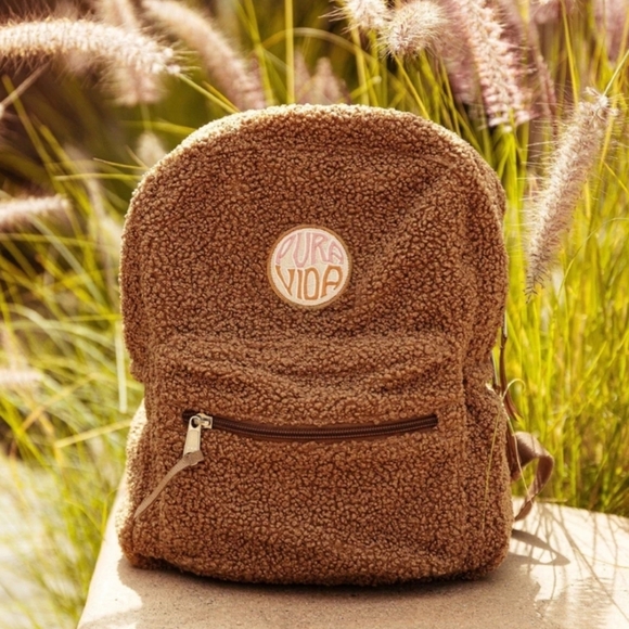 Pura Vida Handbags - Pura Vida Teddy Bear Mini Backpack